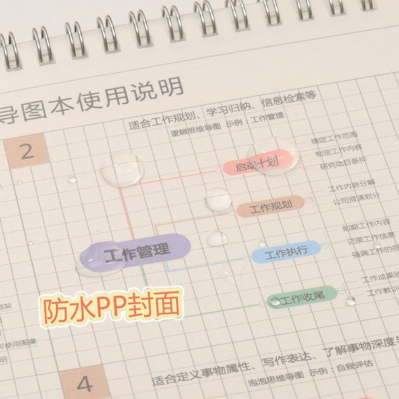 包邮A4思维导图本学生用学习计划网格活页本简约PP面双线圈笔记本,文具电教/文化用品/商务用品,笔记本/记事本,淘宝优惠券,粉丝福利购,淘宝优惠卷