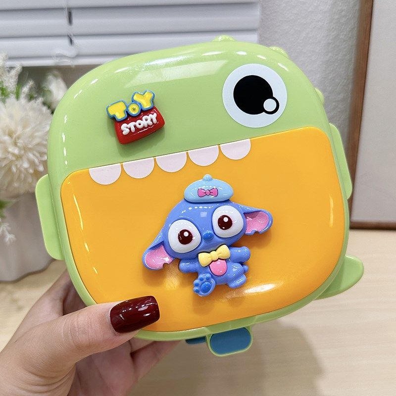 宝宝外出辅食碗勺婴儿专用米粉恒温碗304不锈钢餐具可爱卡通饭盒