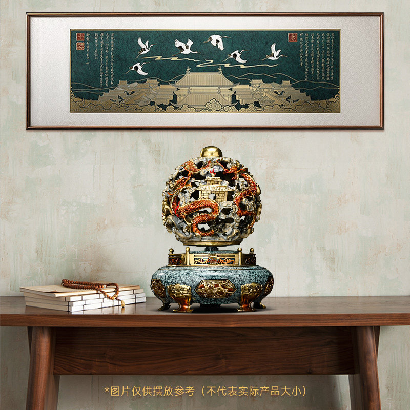 九转乾坤铜鼎摆件招财客厅老板办公桌酒柜装饰品高端大气开业礼物