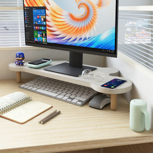 桌面转角电脑增高架显示器底座工位办公桌置物架显示屏笔记本收纳