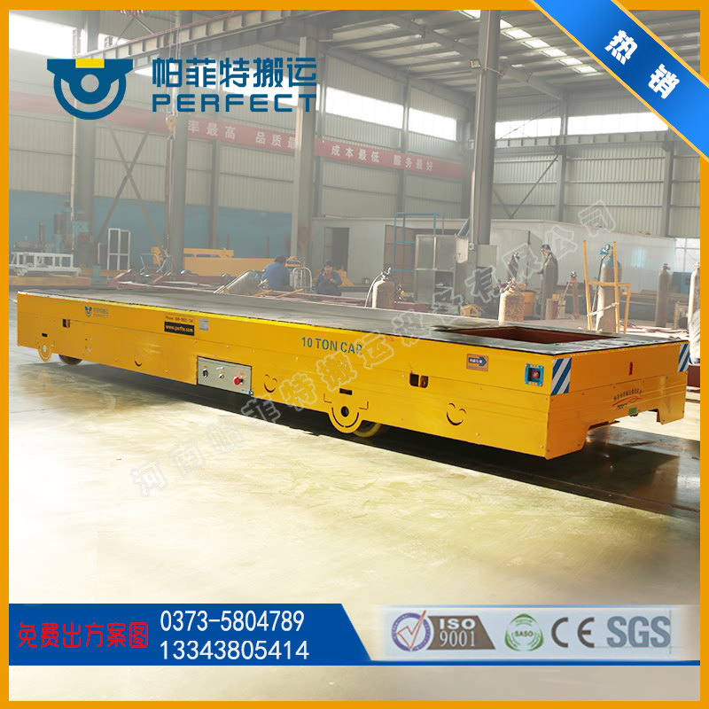地轨车货物推车RGV类大吨位轨道搬运设备电动车间轨道平板车新品