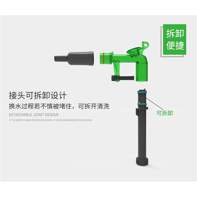 鱼缸换水器手动吸便器洗沙换水神器清洗抽水吸粪管虹吸管清理水管