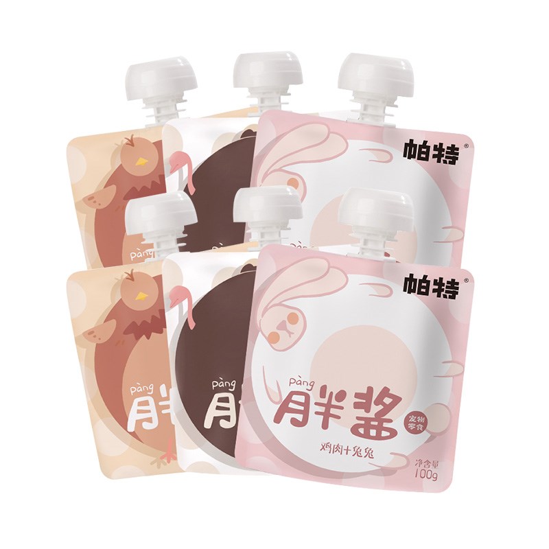帕特胖酱猫咪零食营养增肥猫条幼猫湿粮解馋小猫零食猫罐头100g*6