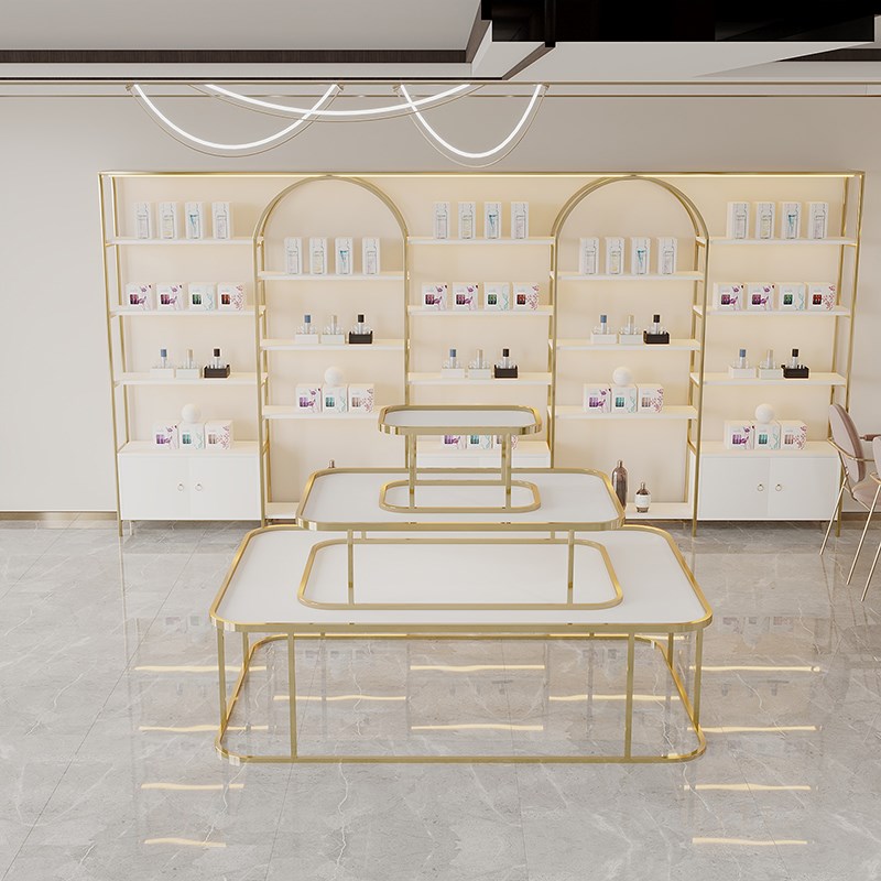 伴手礼中岛展示架流水台化妆品展柜服装店包包展台喜铺糖果陈列桌