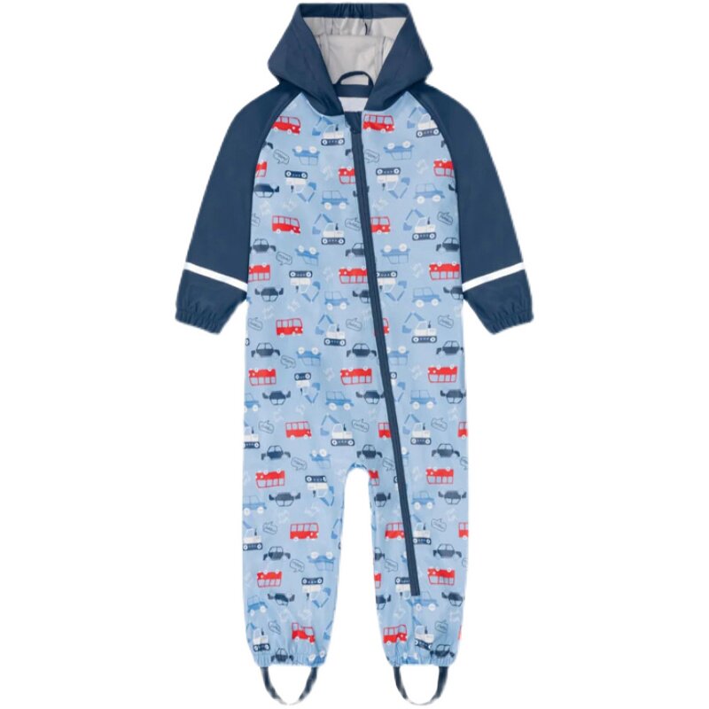 儿童连体防护雨衣男童女童幼儿园宝宝小学生全身防水防护雨披雨裤