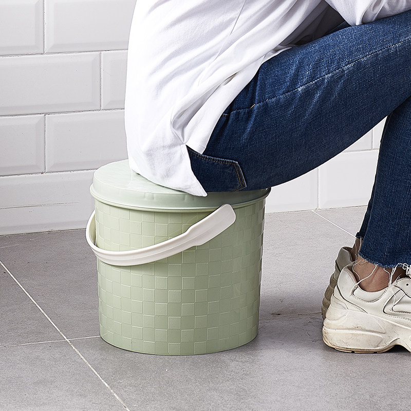 加厚多用收纳桶凳家用洗澡洗车桶带盖手提塑料优质水桶可坐钓鱼桶