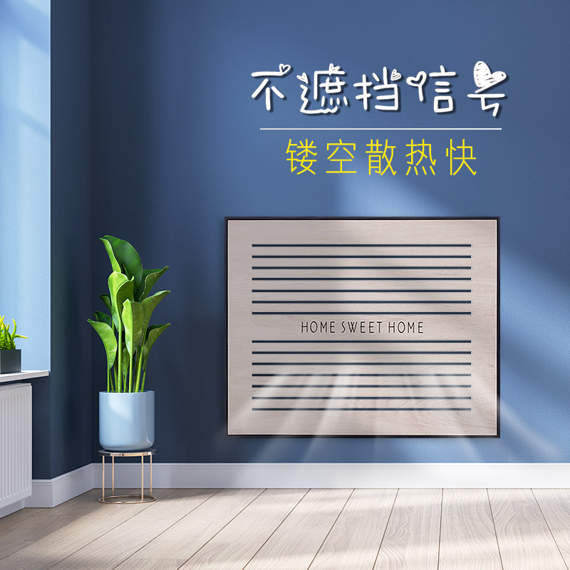 电表箱装饰画弱电箱装饰网线盒遮挡配电箱左右推拉式2021新款实木