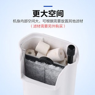 乌龟缸低水位过滤器静音小型鱼缸浅水瀑布式 内置三合一净水循环泵