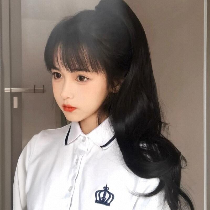 儿童假发女童中长卷发蓬松马尾网红自然隐形高辫子公主女孩发饰,美发护发/假发,马尾,淘宝优惠券,粉丝福利购,淘宝优惠卷