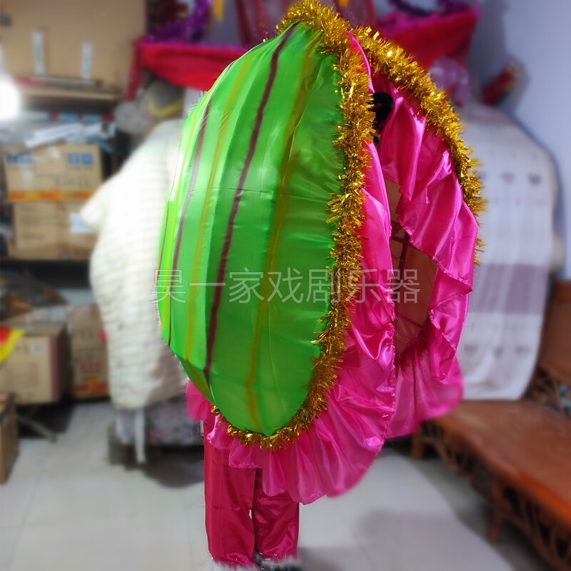 新款扭秧歌海水蚌河蚌壳精贝壳蛤蜊舞台表演出服装庙会红社火道具