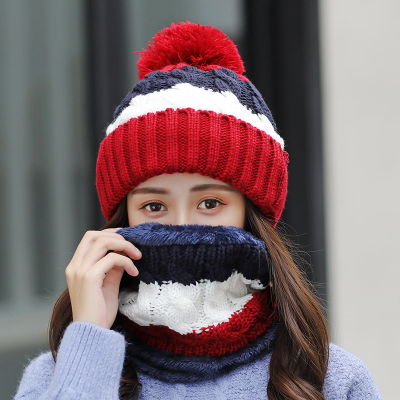 帽子女秋冬季新款百搭加厚保暖针织帽围脖防风冬天骑车护耳毛线帽,电动车/配件/交通工具,电动车面罩/帽,淘宝优惠券,粉丝福利购,淘宝优惠卷