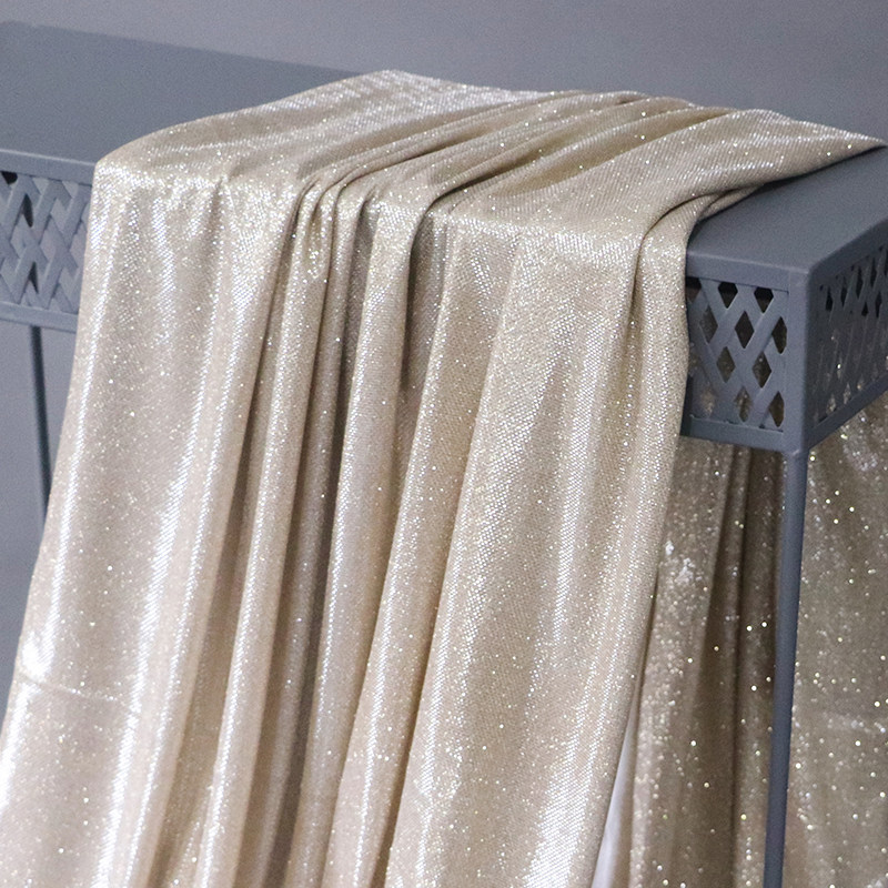 北欧香槟甜品台桌布 婚礼桌子布置装饰布 轻奢珠光银色餐桌布台布