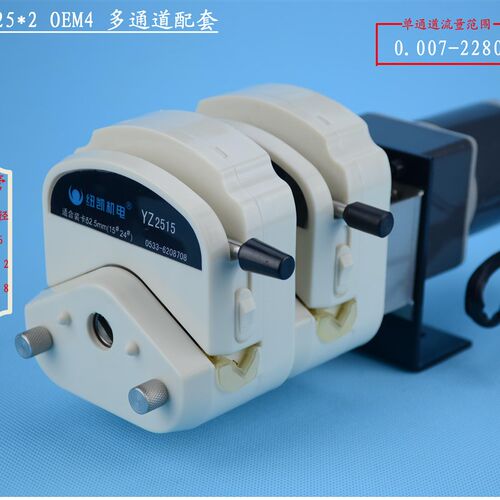 蠕动泵BY25双头(YZ2515)+24V直流马达 可增12通道 灌装机配套