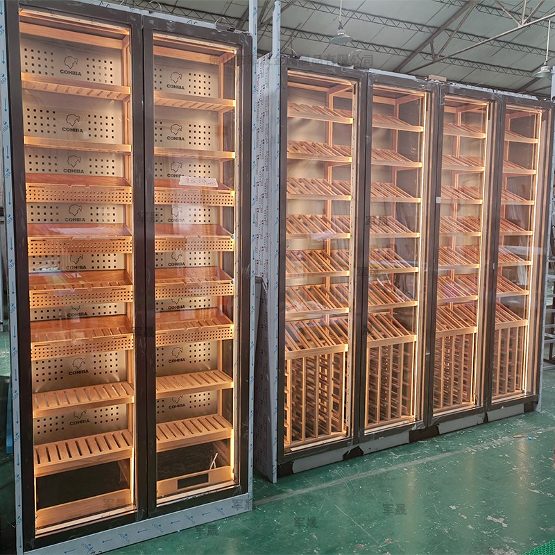 不锈钢酒柜定制欧式家用酒窖酒架酒吧展示酒柜餐厅地下室恒温酒柜
