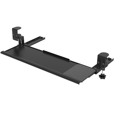 键盘托架桌下免打孔抽屉托盘桌子滑轨加装支架电脑桌面鼠标收纳架