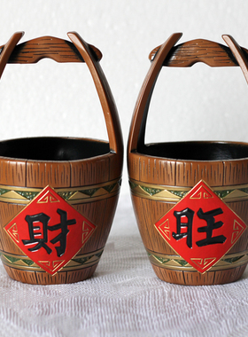 玄关钥匙收纳摆件茶几鞋柜小工艺品结婚礼物创意陶瓷存钱罐杂物桶