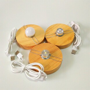 灯头螺口灯泡家用实木灯座底座万向e27灯口台灯木个性创意灯底坐