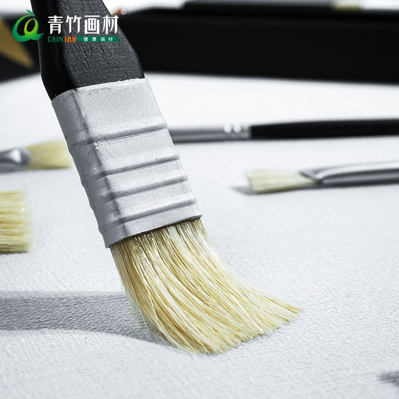 青竹水粉笔套装美术专用油画笔水彩丙烯排笔颜料刷子画美术学生专