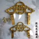 中式 仿古牌匾托挂钩画框铜配件相框字画框十字绣挂画钩画挂件纯铜