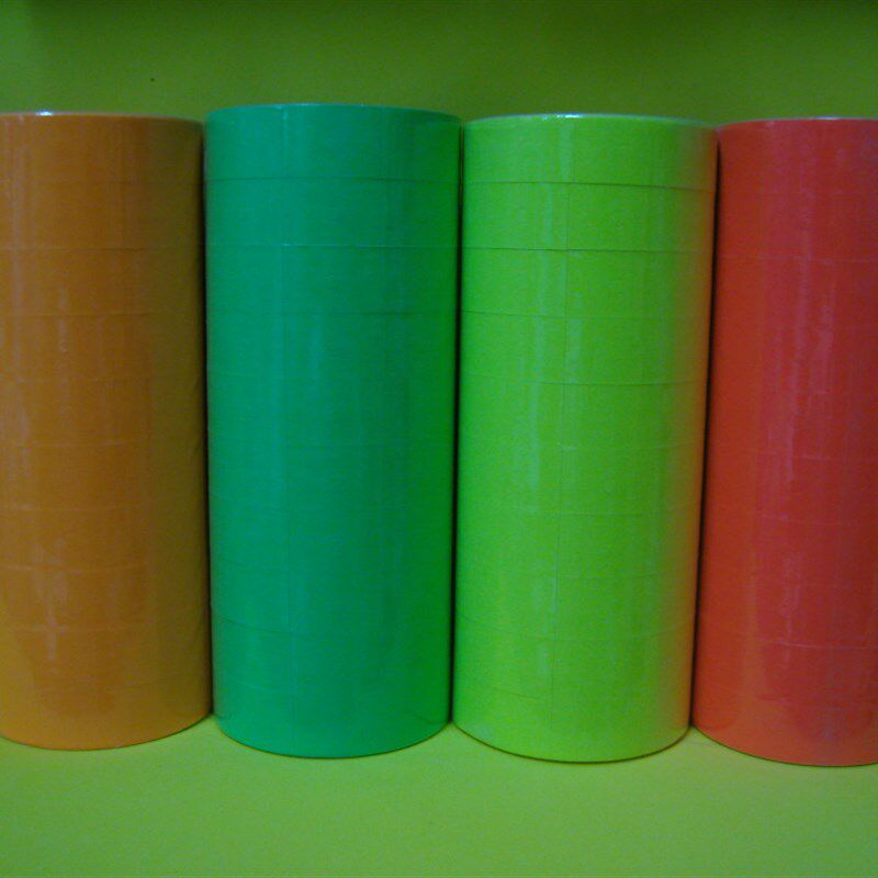 双排打码纸白色打价纸6600彩色价格标签纸标价签标价机打价器