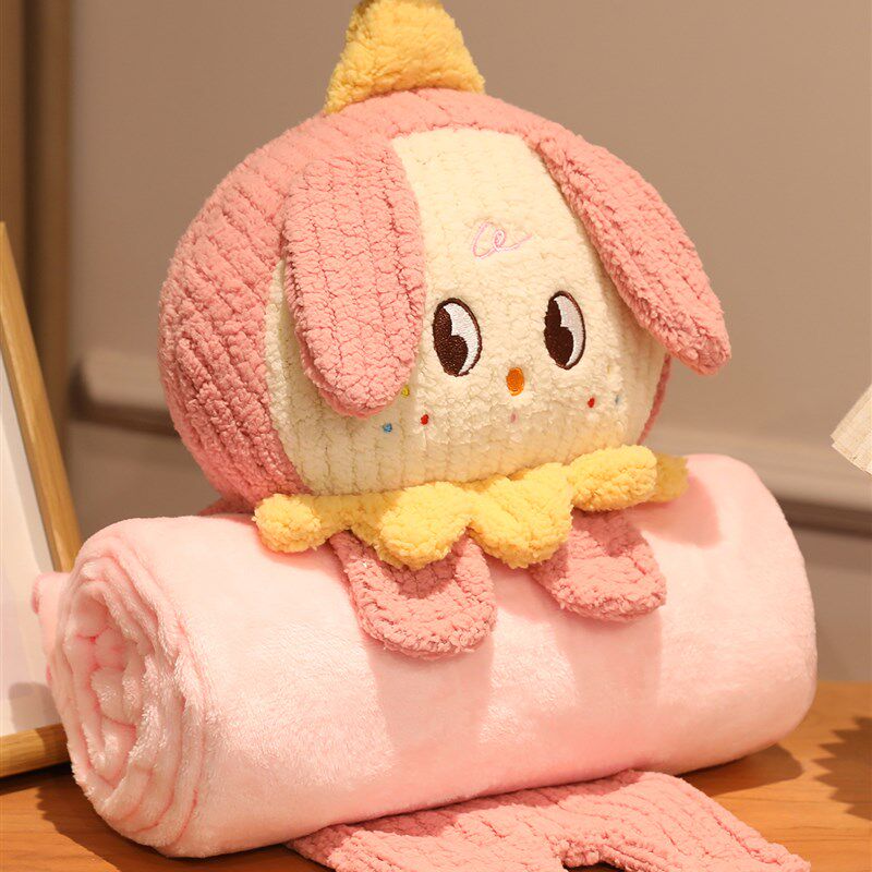 抱枕被子两用办公室午睡神器空调毯子儿童珊瑚绒午休汽车载小毛毯