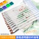 卫庄狼毫平头油画笔 儿童绘画排笔初学者 透明磨砂杆水粉画笔套装