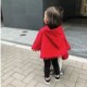 儿童披风女宝宝斗篷童装 披肩中国红外穿圣诞亲子洋气春秋连帽外套