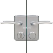 玻璃锁外装 双门玻璃门执手锁 锁 单门玻璃锁 办公隔断门锁