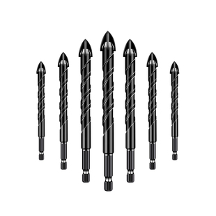 瓷砖钻头6mm超硬四刃玻璃打孔开孔器磁砖混凝土扩孔十字三角钻头