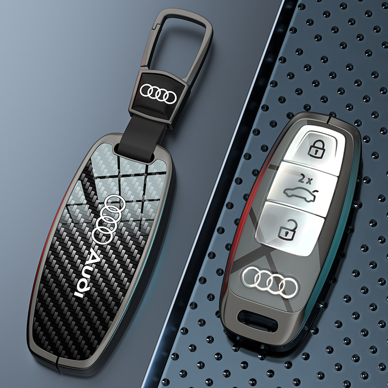 适用2024款奥迪a6l钥匙套a4l高级q5l男士a7l壳a3扣包装饰汽车用品