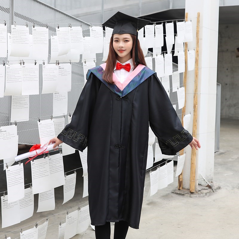 学士服大学生男女毕业礼服学院风班服硕士披肩文科成人通用服
