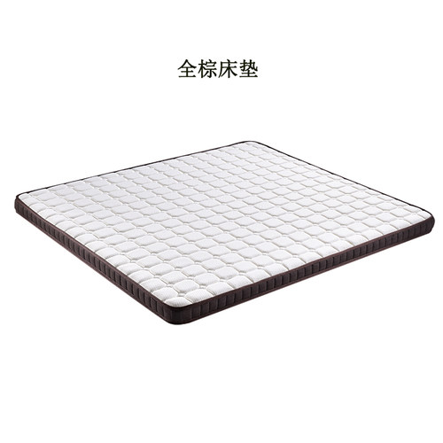 床垫 全棕垫 天然椰棕垫 弹簧乳胶 软硬适中 1.5米1.8m双人经济型