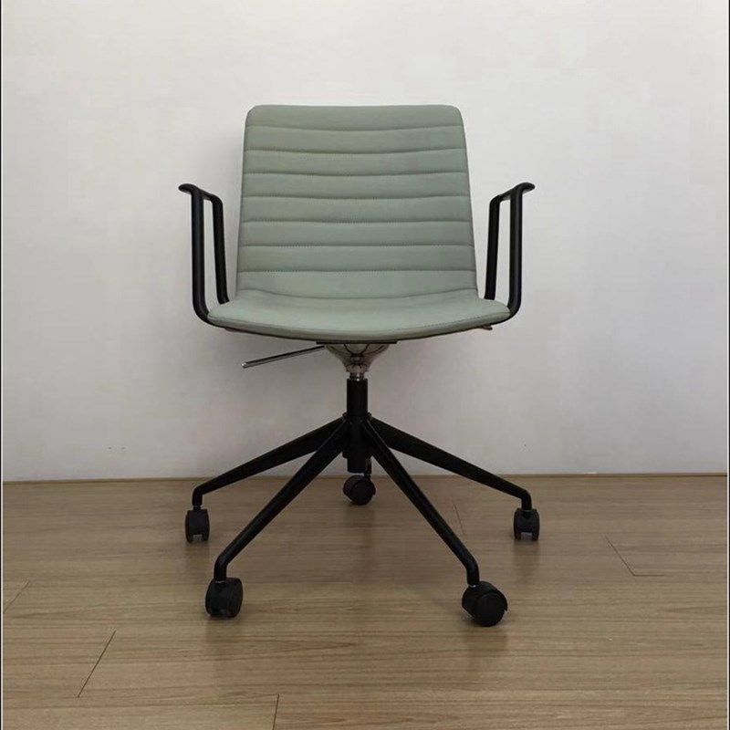 小型电脑椅子休闲职员办公椅家用书房椅无扶手小巧精致转椅