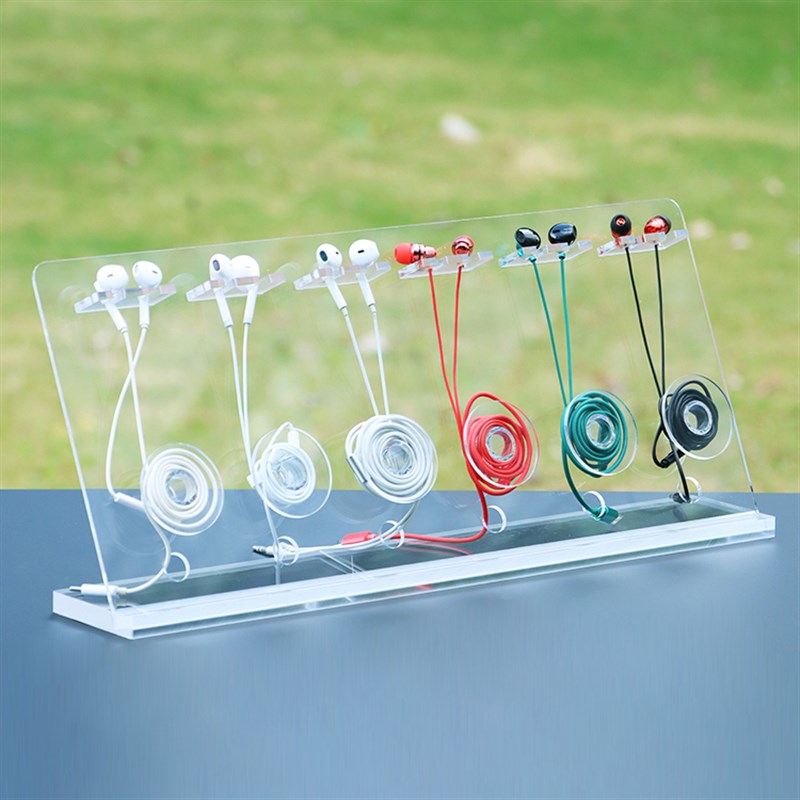 入耳式有线耳机陈列支架usb数据线展示收纳架面条式耳塞耳麦托挂