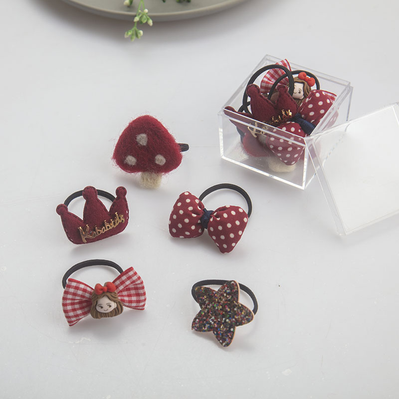 儿童橡皮筋发绳宝宝头绳发饰婴儿发圈女童头饰头发少六一套装