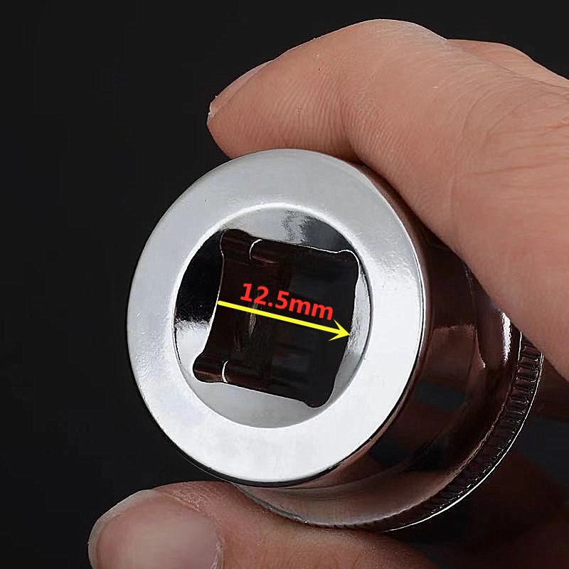 1/2梅花12角短套筒快速扳手工具多用梅花套筒头子套筒扳头套管头
