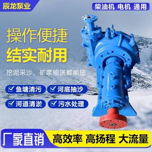 渣浆泵工业压滤机入料抽沙泵耐磨矿用大型河道淤泥搅拌泵 ZJ卧式