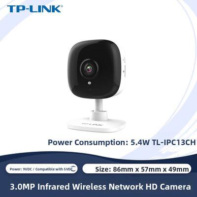 Tp-Linktl-Ipc13Ch室内防盗红外夜视3亿声光网络无线连接摄像机
