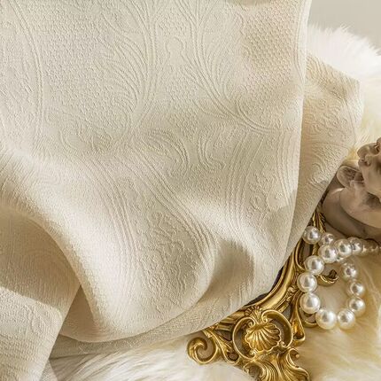 美式窗纱新款客厅复古风法式洛可可窗帘透光不透人纱帘卧室浮雕纱