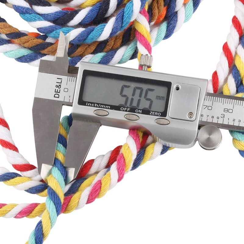 5毫米三色圆棉绳 彩色三股5mm三股扭绳3股棉绳子三色棉线编织绳子,居家布艺,绳子,淘宝优惠券,粉丝福利购,淘宝优惠卷