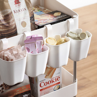 厨房小挂篮洗碗水池墙上壁挂姜蒜葱收纳挂杆吊篮浴室伸缩杆置物架