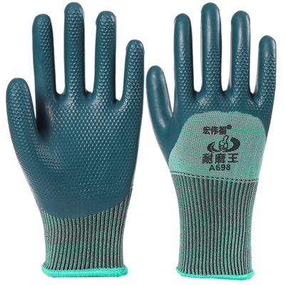 手套工作劳保耐磨加厚防水防滑耐用橡胶劳动胶皮工地干活手套防护