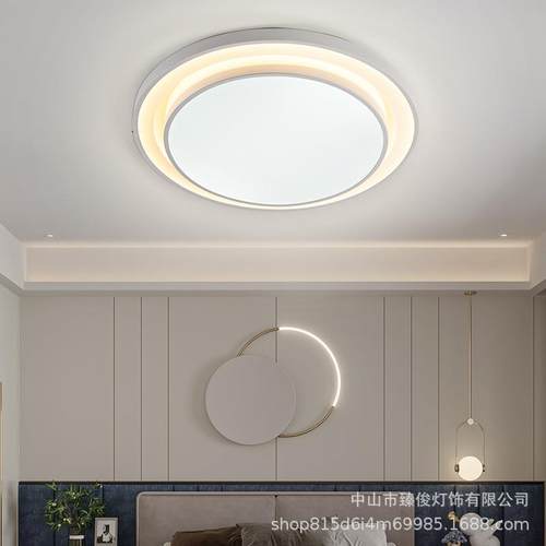 客厅大圆灯现代简约1米圆形大厅灯具80cm卧室led吸顶灯工厂直销