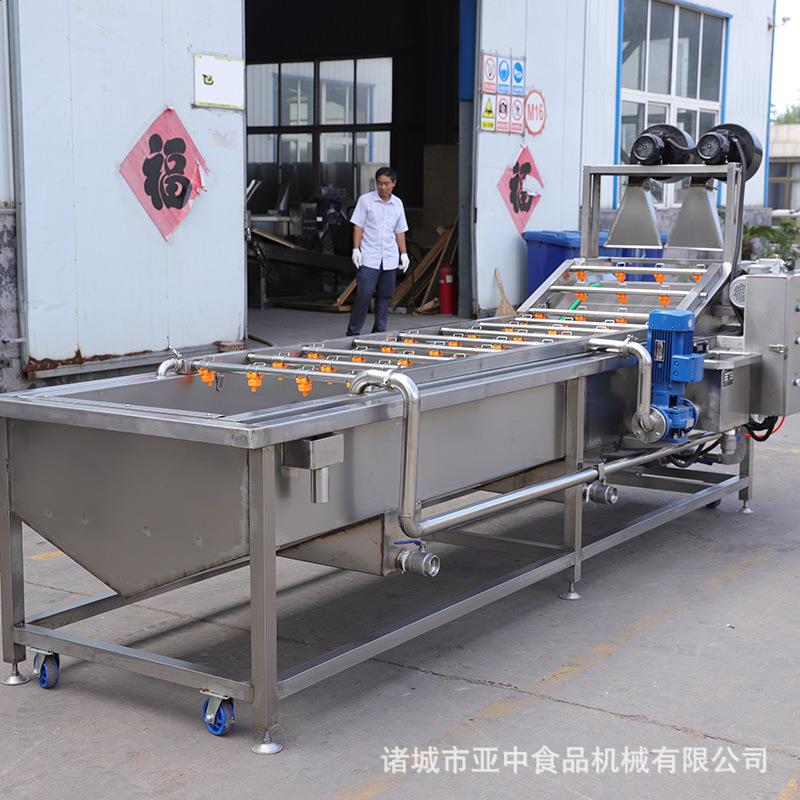 果蔬清洗机全自动大枣黄花菜洗菜设备喷淋式气泡清洗机水果清洗机