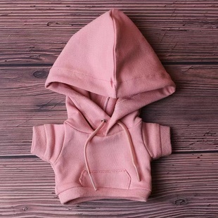 打底襯衣棉花娃娃衣服 公仔衫 现货娃衣20cm 15cm黑白色卫衣无属性