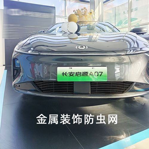 长安启源A07改装金属中网装饰前脸外观保险杠防虫网用品亮条配件