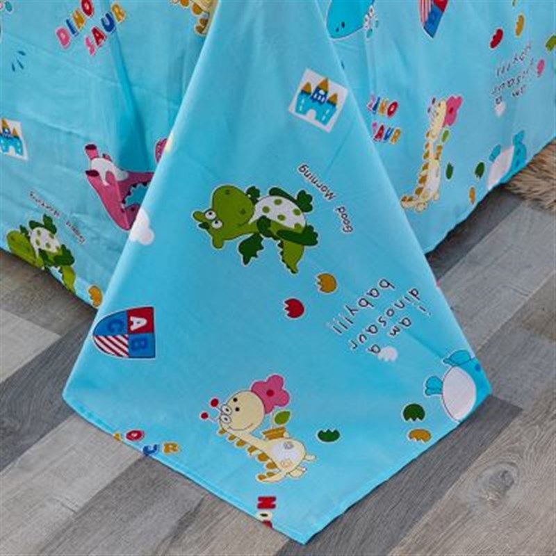 纯棉被套单件卡通恐龙100全棉床单被罩学生宿舍150x20X0被单褥子