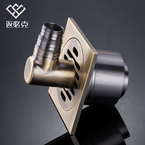返必克洗衣机地漏 防返水溢水 全铜防臭大排量双用两用全铜芯加厚