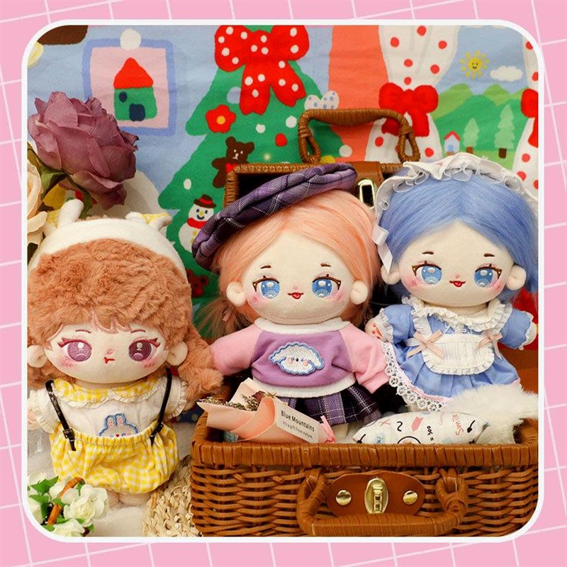 厂货棉花娃娃公仔衣服装扮配饰包包发夹裙旗袍披肩帽吊带外套裤子