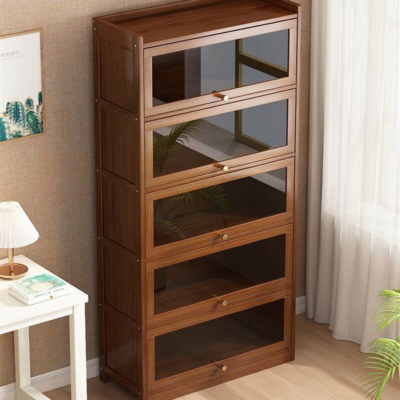 书架置物架落地家用书柜置物柜儿童储物柜自由组合V防尘桌面展示